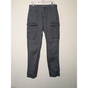 Men's Gray Utility Cargo Pants ItalyMorn Size 34 Outdoor Gorpcore Workwear